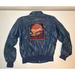 Vintage STYLE AUTO Jacket | Wolff System Tanning Equipment Racing Team | Medium